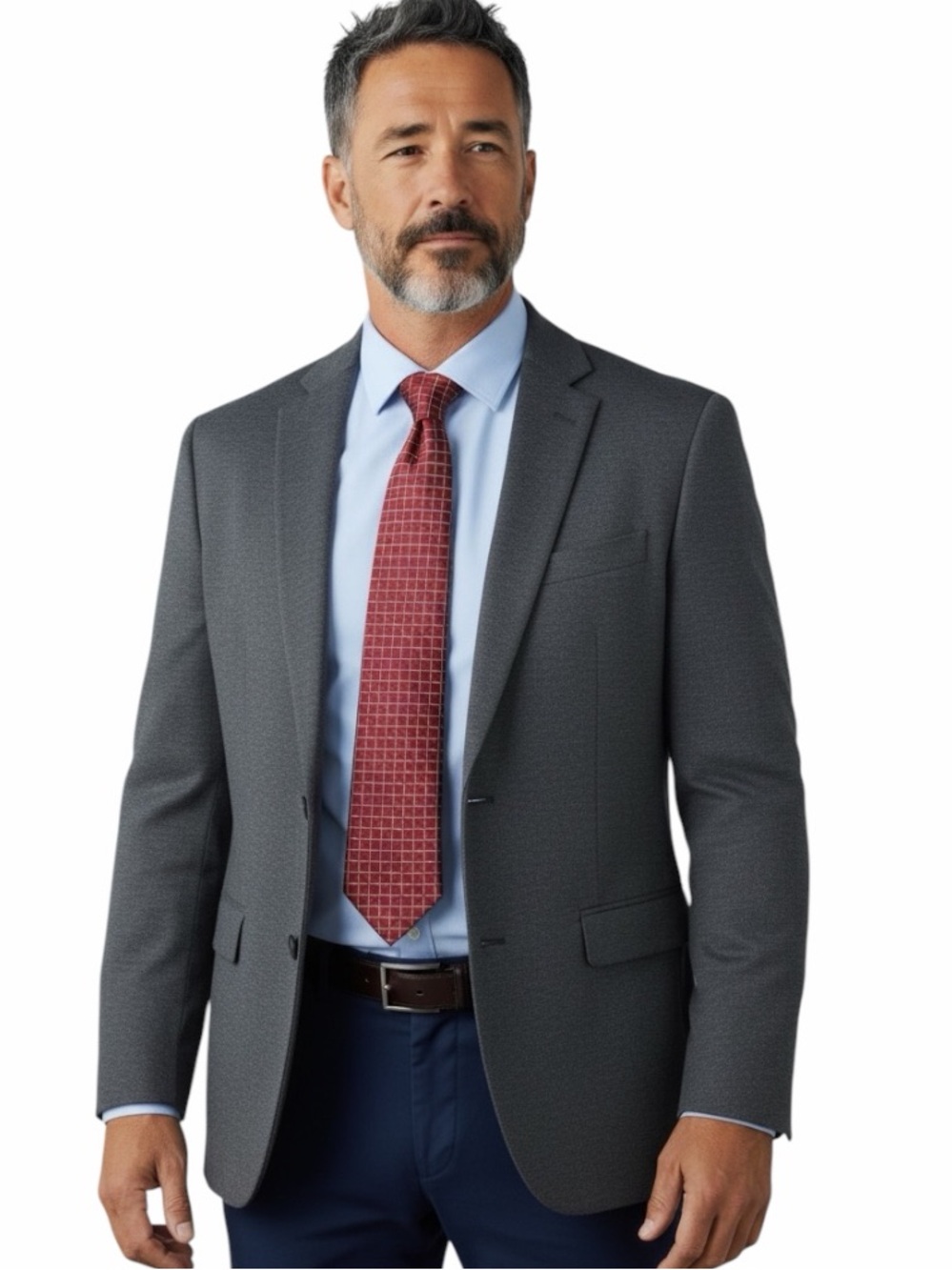 New Wilke-Rodriguez Burgundy silk tie.